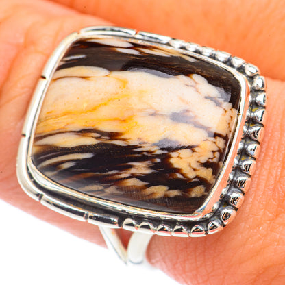 Peanut Wood Jasper Rings handcrafted by Ana Silver Co - RING70897