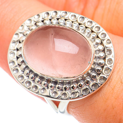 Rose Quartz Rings handcrafted by Ana Silver Co - RING70904