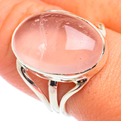 Rose Quartz Rings handcrafted by Ana Silver Co - RING70907