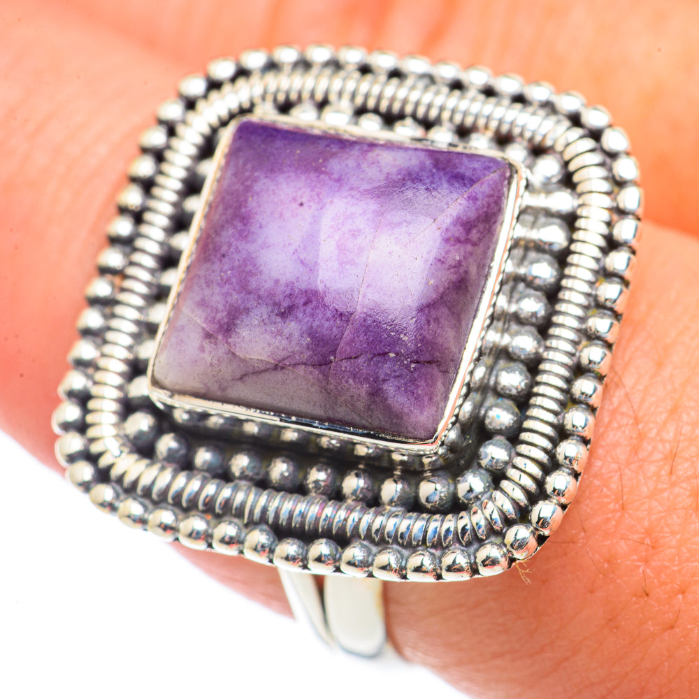 Charoite Rings handcrafted by Ana Silver Co - RING70912