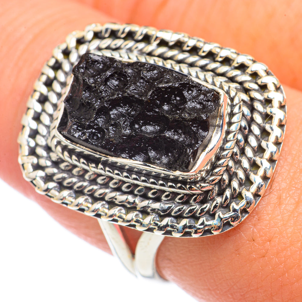 Tektite Rings handcrafted by Ana Silver Co - RING70916