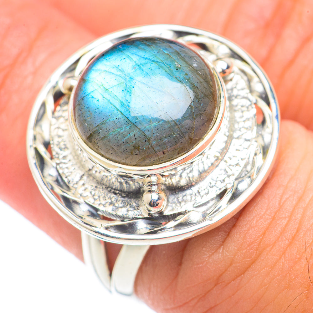 Labradorite Rings handcrafted by Ana Silver Co - RING70927