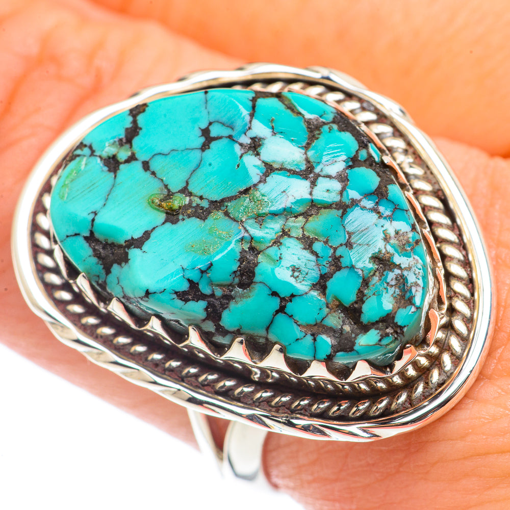 Tibetan Turquoise Rings handcrafted by Ana Silver Co - RING70932