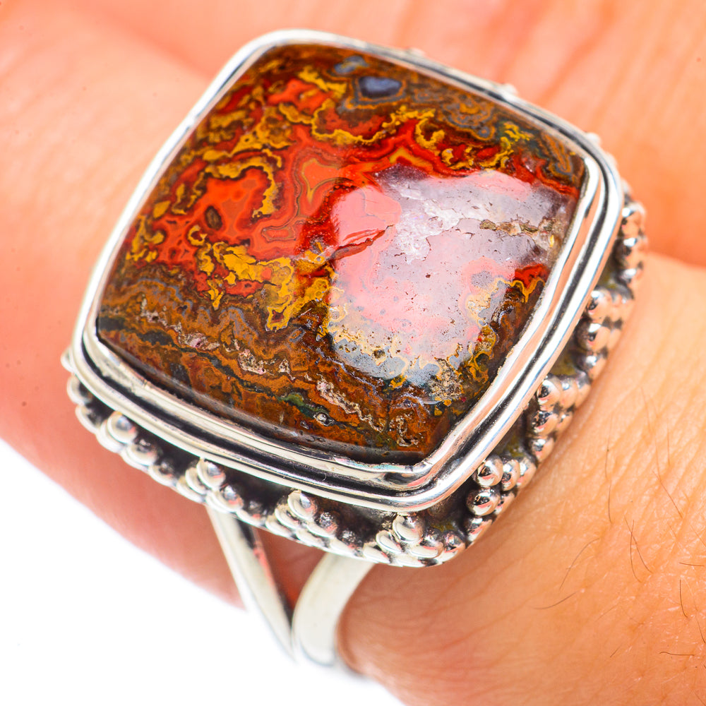 Moroccan Agate Rings handcrafted by Ana Silver Co - RING70939