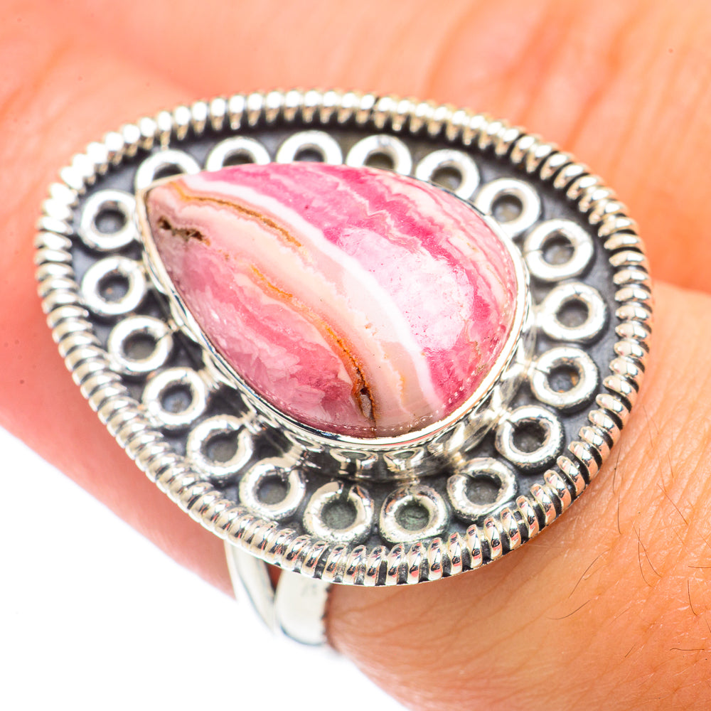 Rhodochrosite Rings handcrafted by Ana Silver Co - RING70946