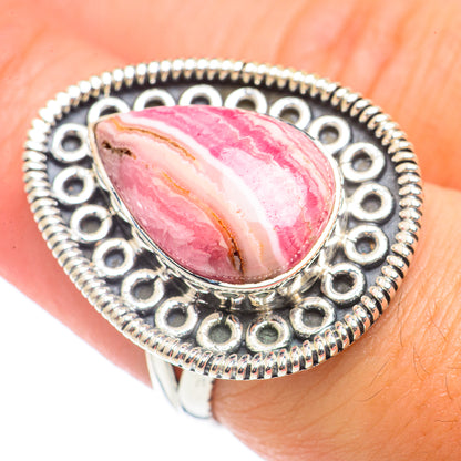 Rhodochrosite Rings handcrafted by Ana Silver Co - RING70946