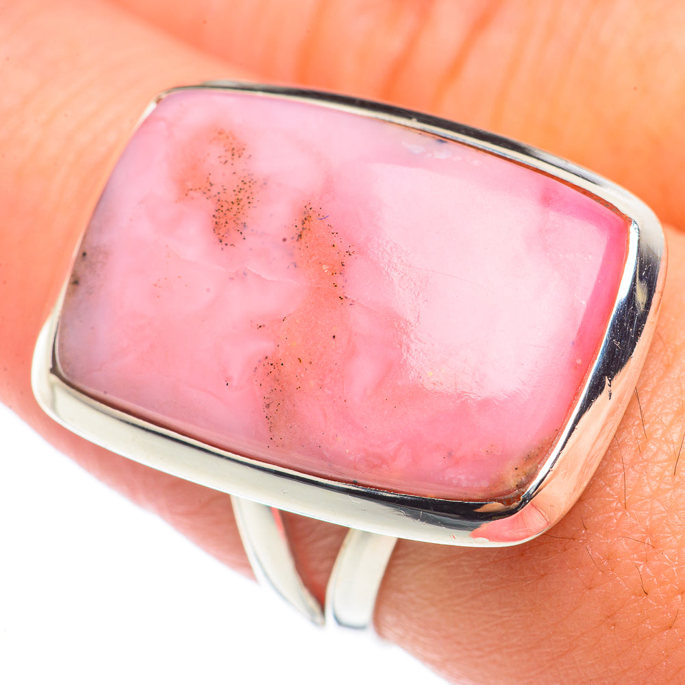 Pink Opal Rings handcrafted by Ana Silver Co - RING70948