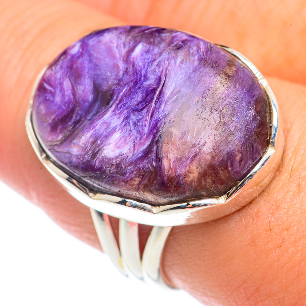 Charoite Rings handcrafted by Ana Silver Co - RING70951