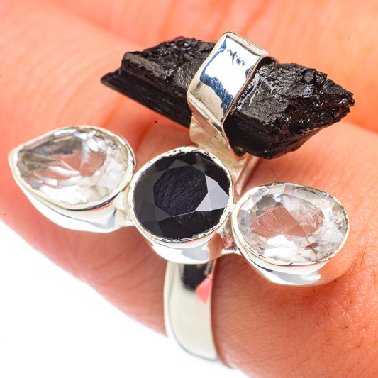 Black Tourmaline Rings handcrafted by Ana Silver Co - RING70956