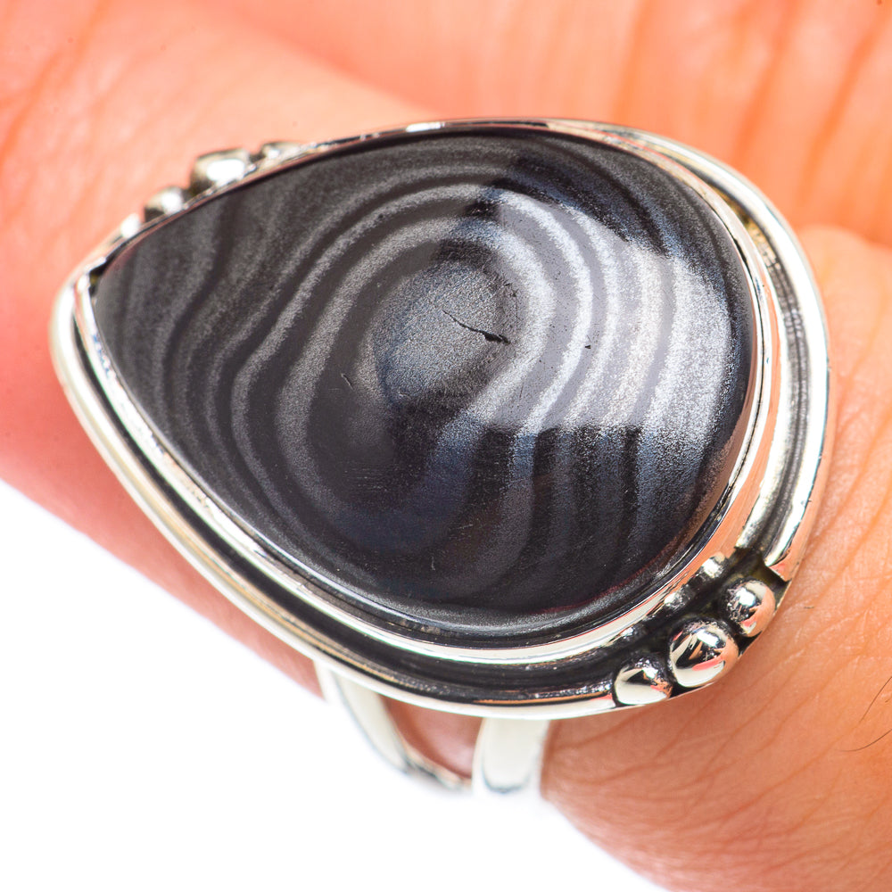 Psilomelane Rings handcrafted by Ana Silver Co - RING70957