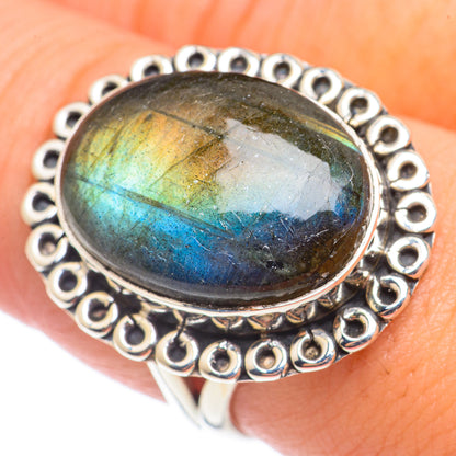 Labradorite Rings handcrafted by Ana Silver Co - RING70963