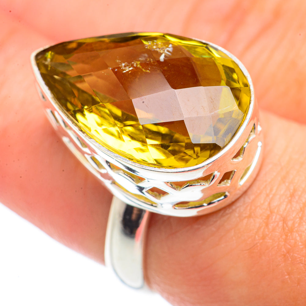 Olive Quartz Rings handcrafted by Ana Silver Co - RING70966