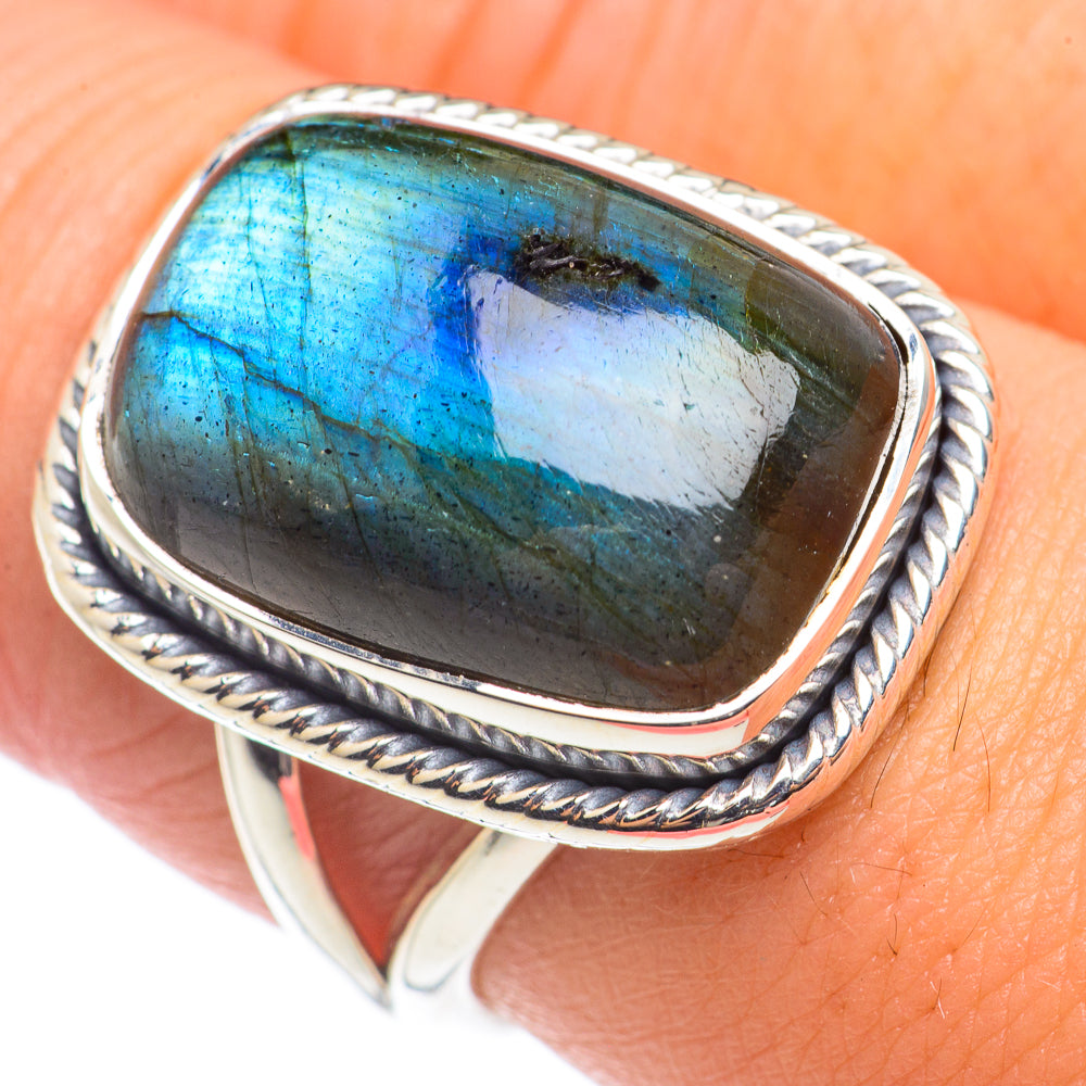 Labradorite Rings handcrafted by Ana Silver Co - RING70969