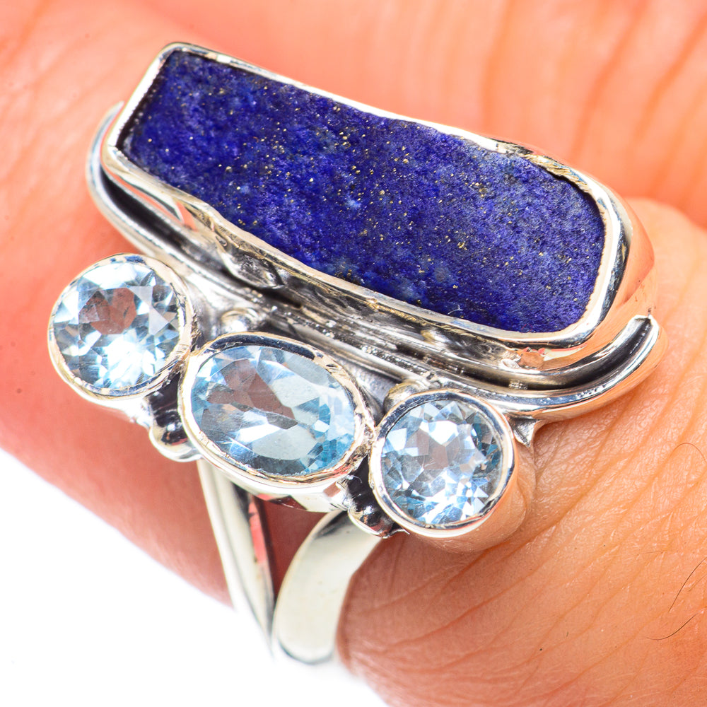 Lapis Lazuli Rings handcrafted by Ana Silver Co - RING70971