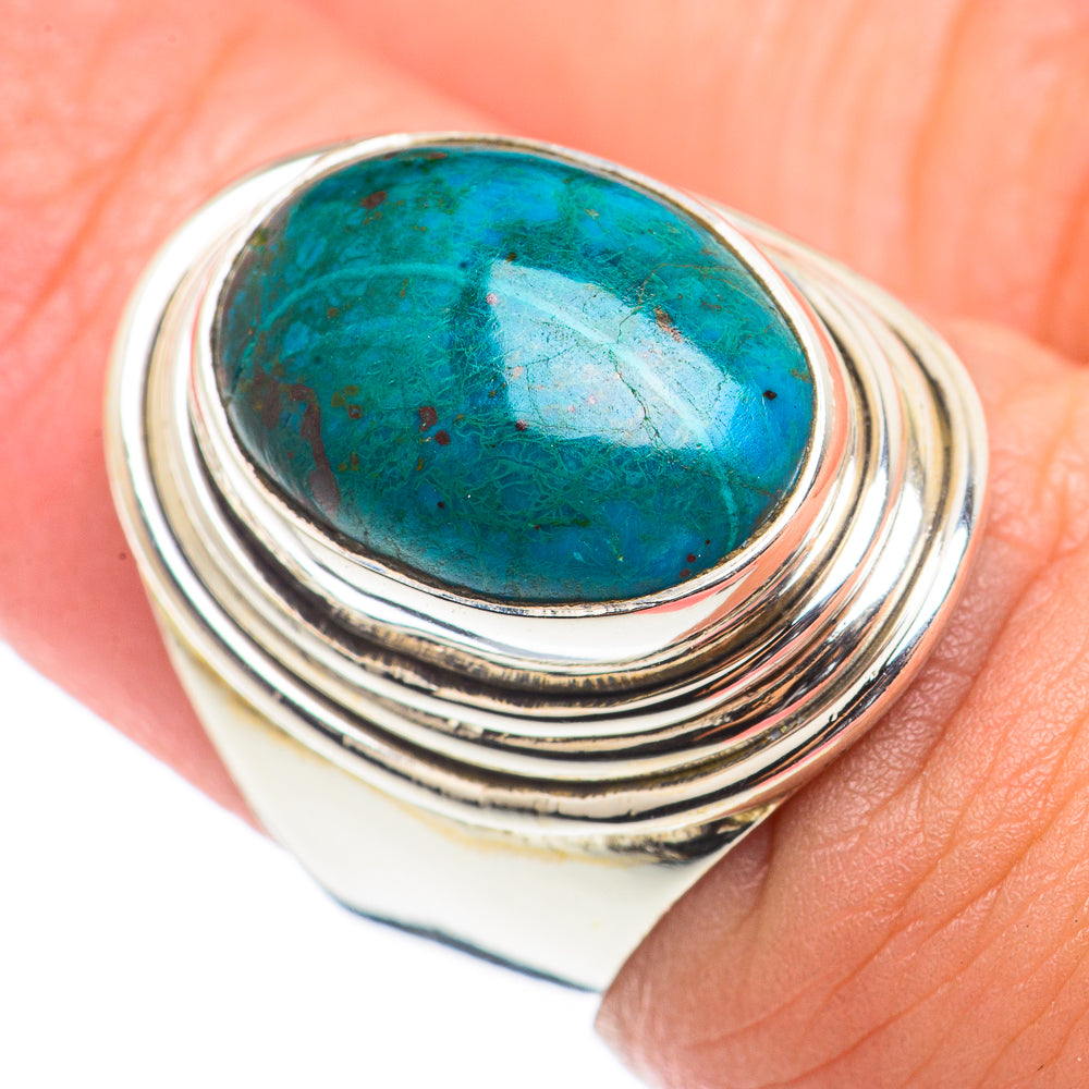 Chrysocolla Rings handcrafted by Ana Silver Co - RING70974