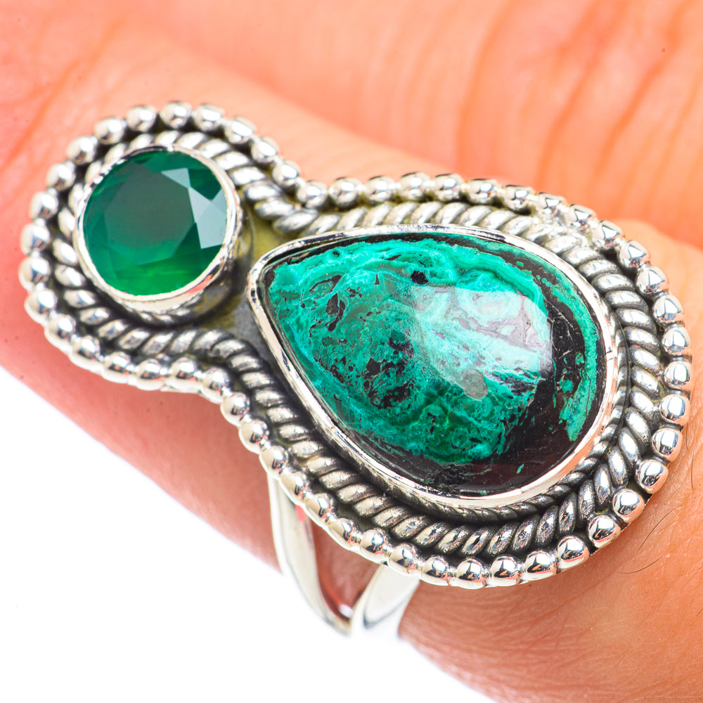 Chrysocolla Rings handcrafted by Ana Silver Co - RING70976