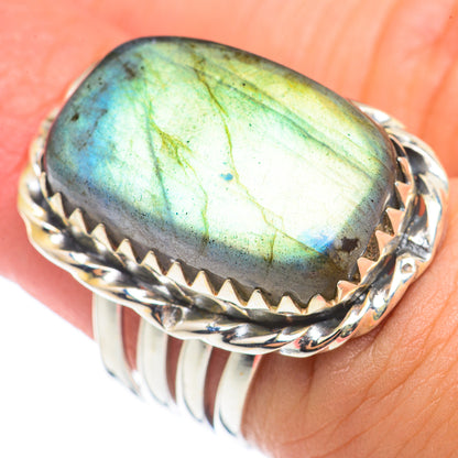 Labradorite Rings handcrafted by Ana Silver Co - RING70977