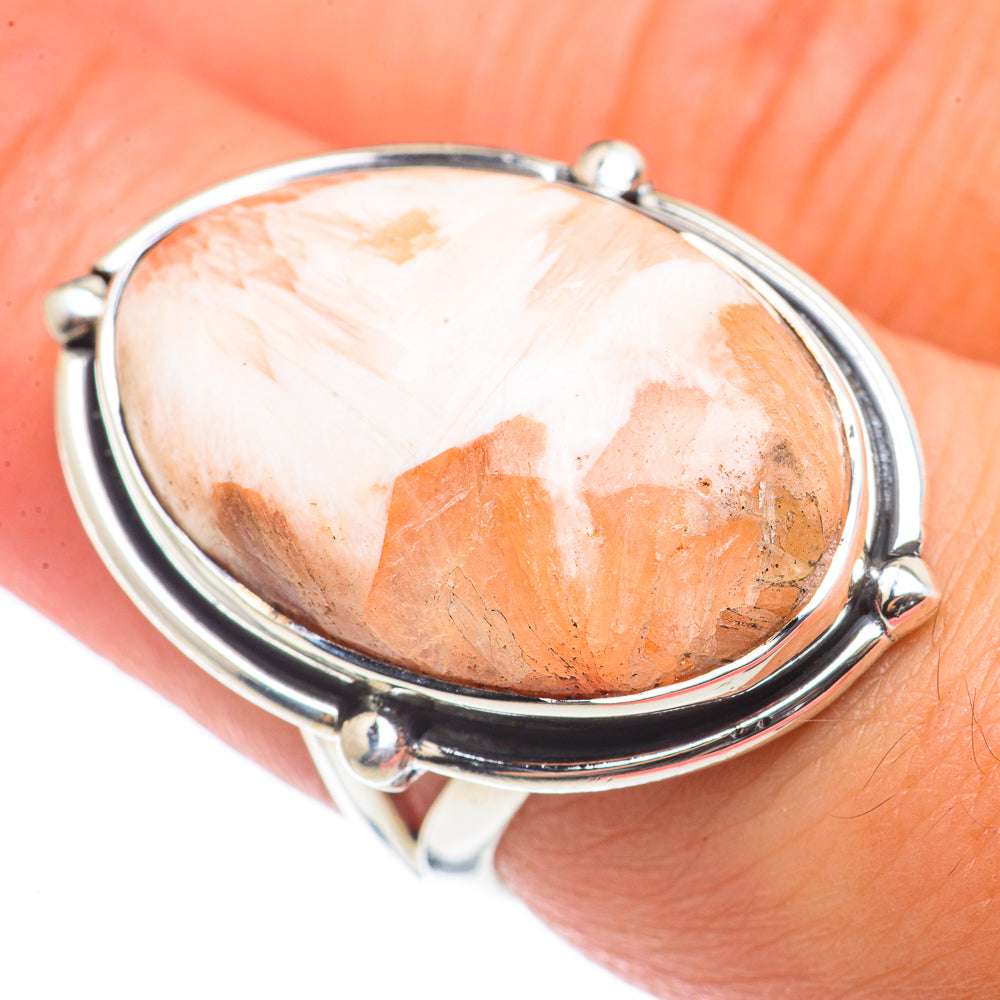 Scolecite Rings handcrafted by Ana Silver Co - RING70983