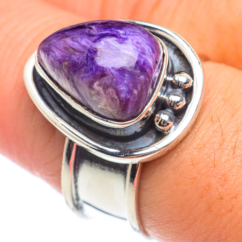 Charoite Rings handcrafted by Ana Silver Co - RING70991