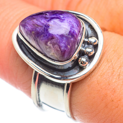 Charoite Rings handcrafted by Ana Silver Co - RING70991