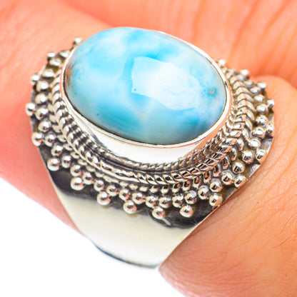 Larimar Rings handcrafted by Ana Silver Co - RING71004