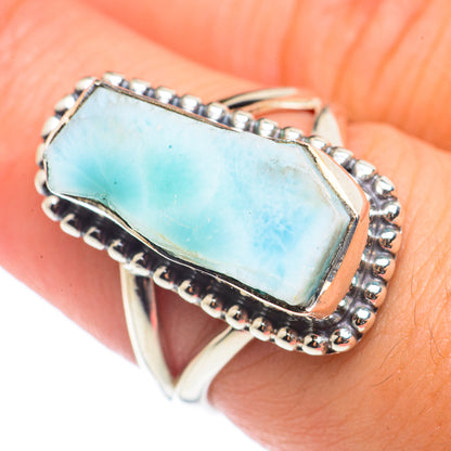 Larimar Rings handcrafted by Ana Silver Co - RING71005