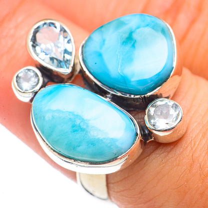 Larimar Rings handcrafted by Ana Silver Co - RING71009