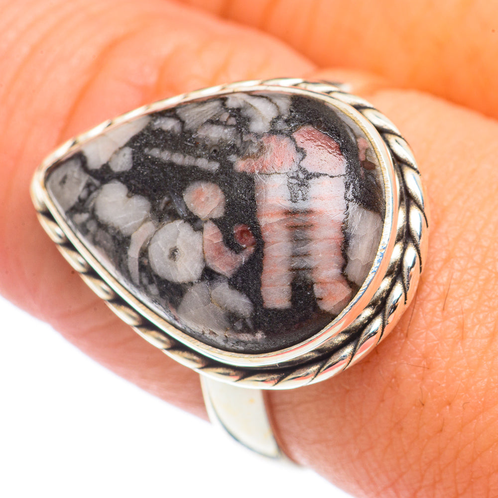 Crinoid Fossil Rings handcrafted by Ana Silver Co - RING71014