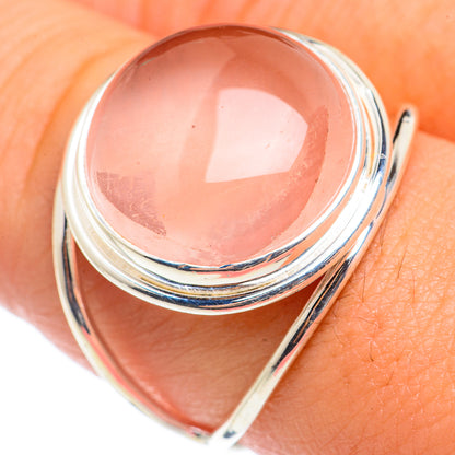 Rose Quartz Rings handcrafted by Ana Silver Co - RING71024