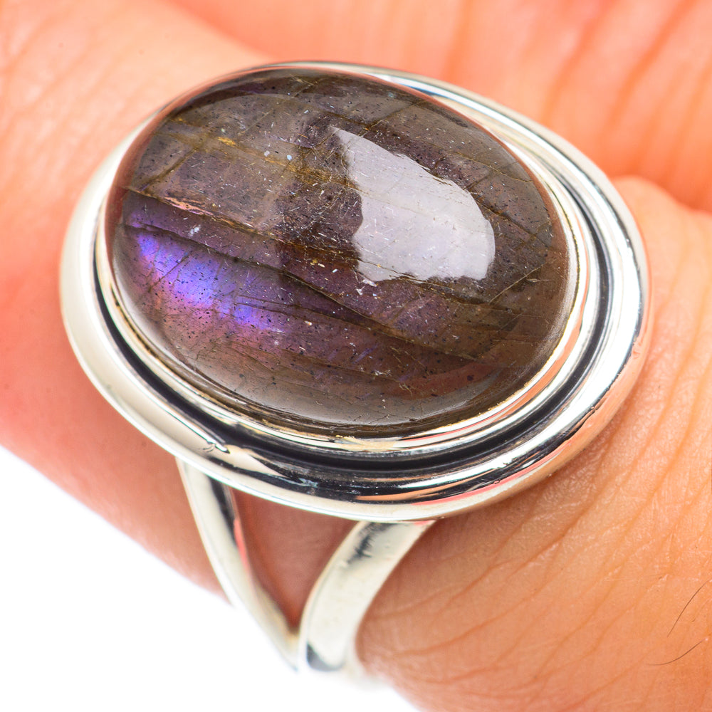 Labradorite Rings handcrafted by Ana Silver Co - RING71025