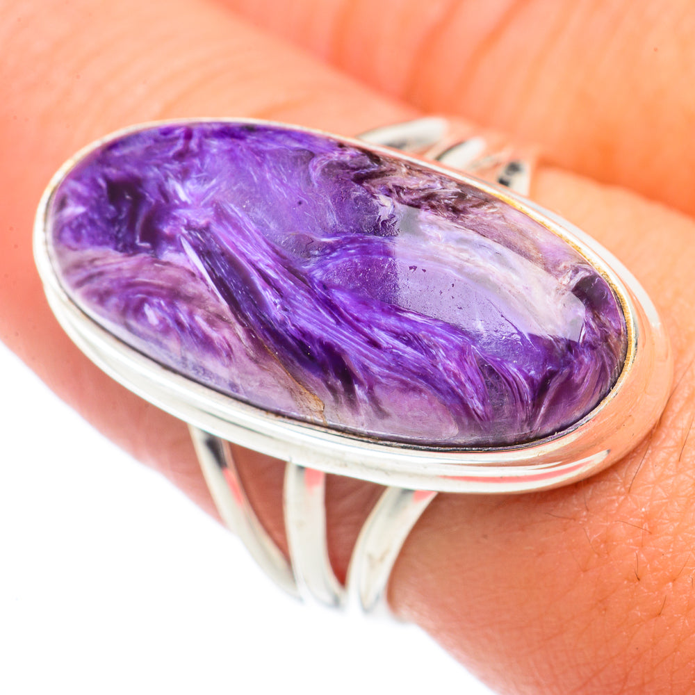 Charoite Rings handcrafted by Ana Silver Co - RING71026