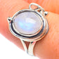 Rainbow Moonstone Rings handcrafted by Ana Silver Co - RING71032
