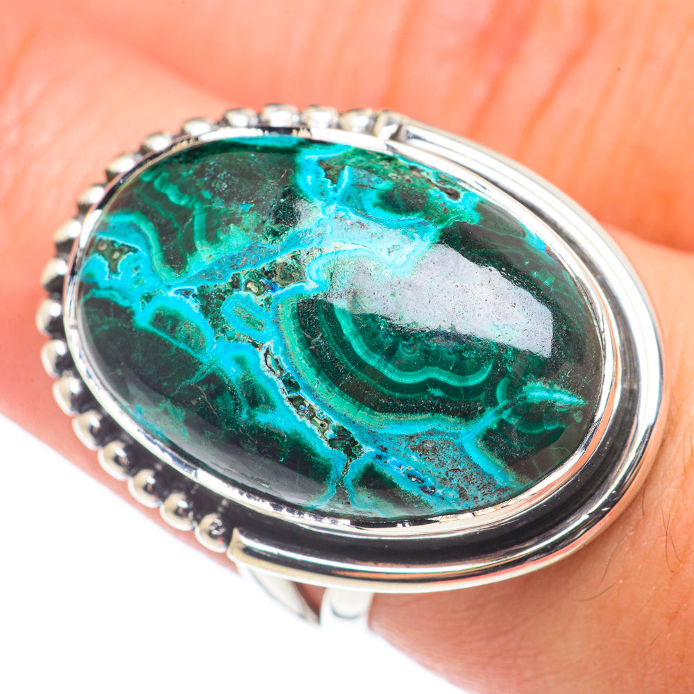 Chrysocolla Rings handcrafted by Ana Silver Co - RING71037