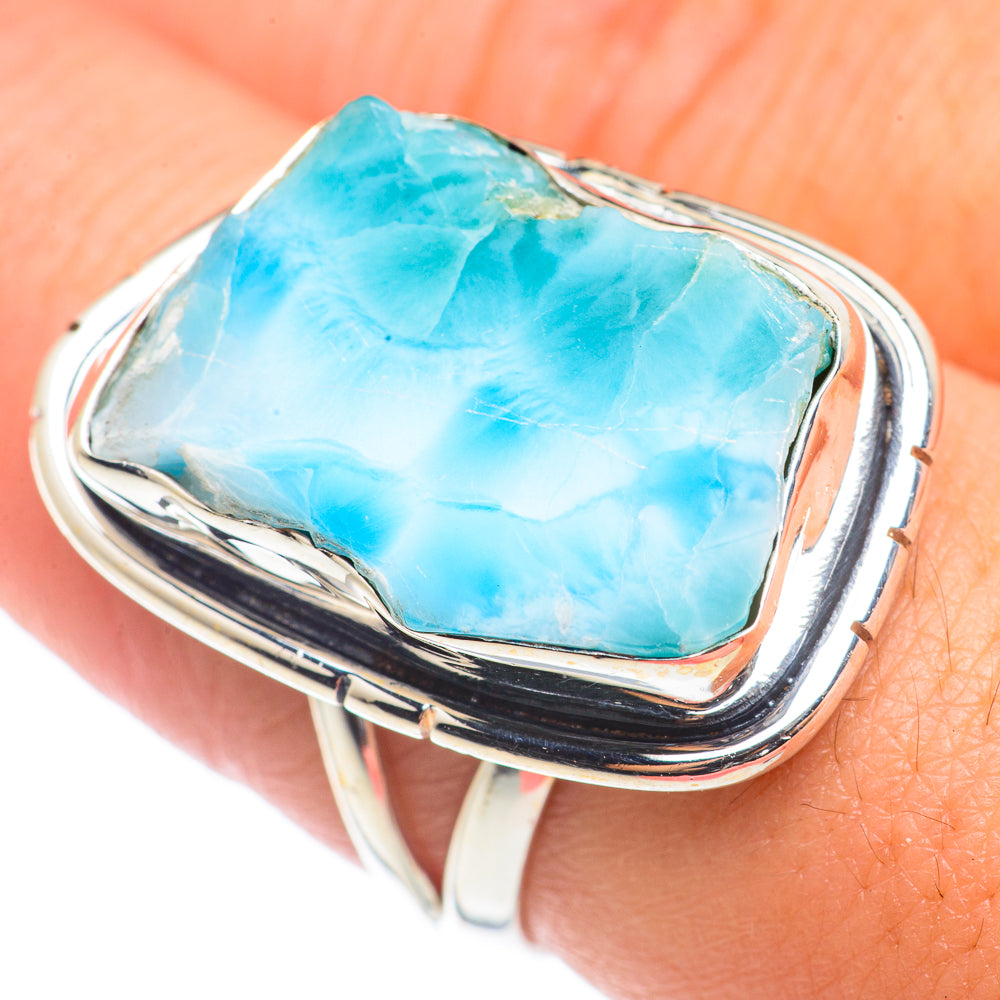 Larimar Rings handcrafted by Ana Silver Co - RING71044