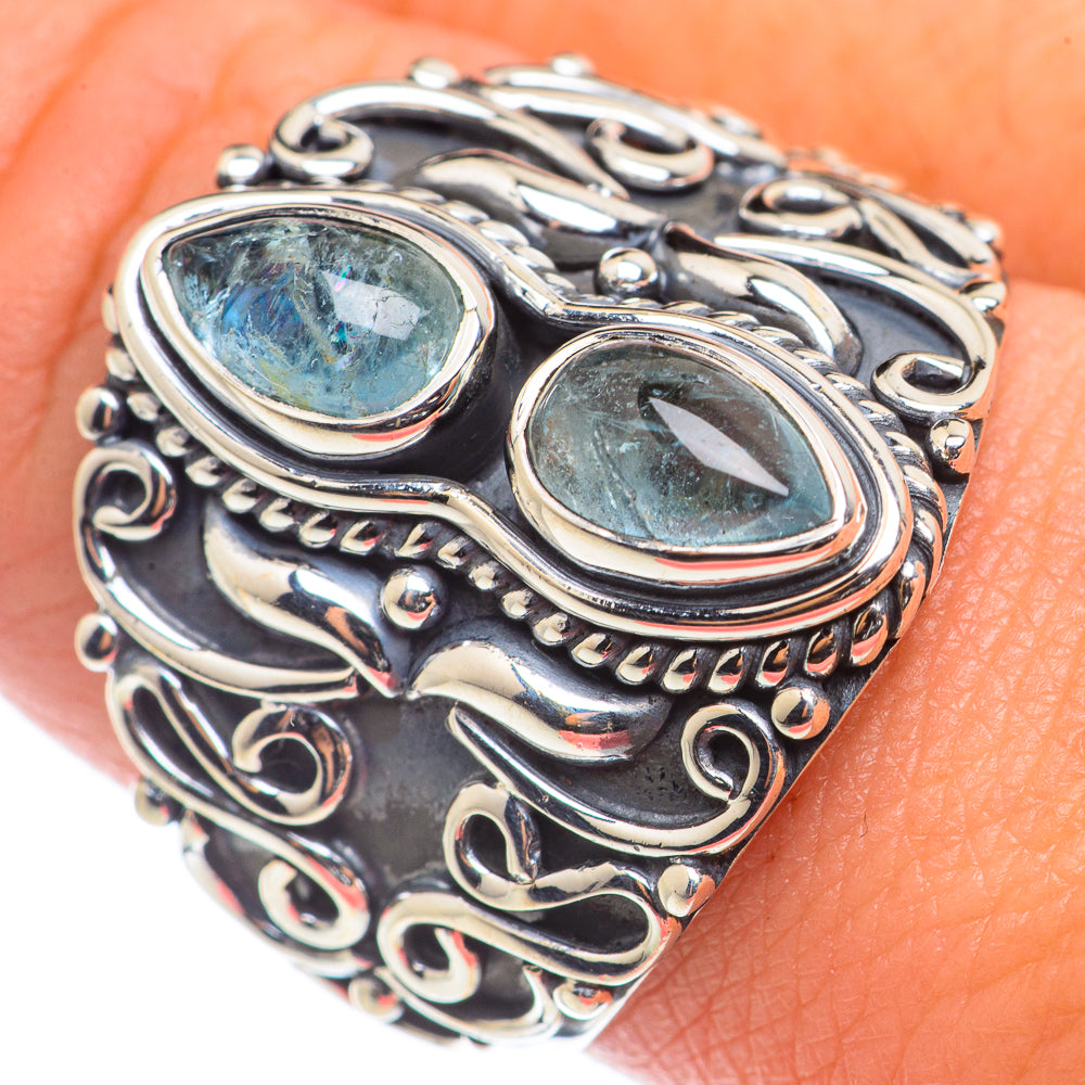 Aquamarine Rings handcrafted by Ana Silver Co - RING71046
