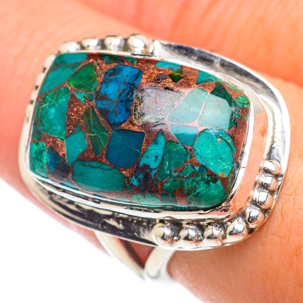 Chrysocolla Rings handcrafted by Ana Silver Co - RING71047