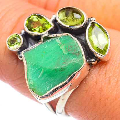 Chrysoprase Rings handcrafted by Ana Silver Co - RING71048