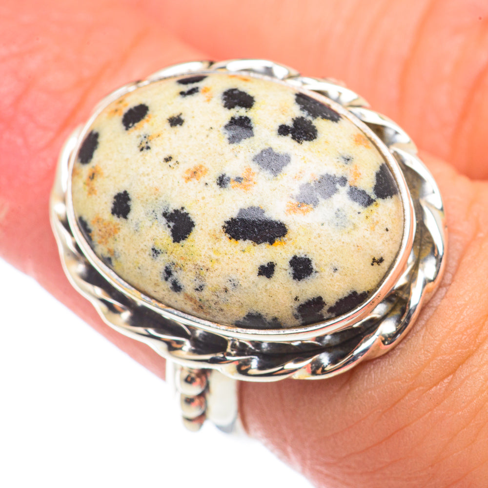 Dalmatian Jasper Rings handcrafted by Ana Silver Co - RING71051