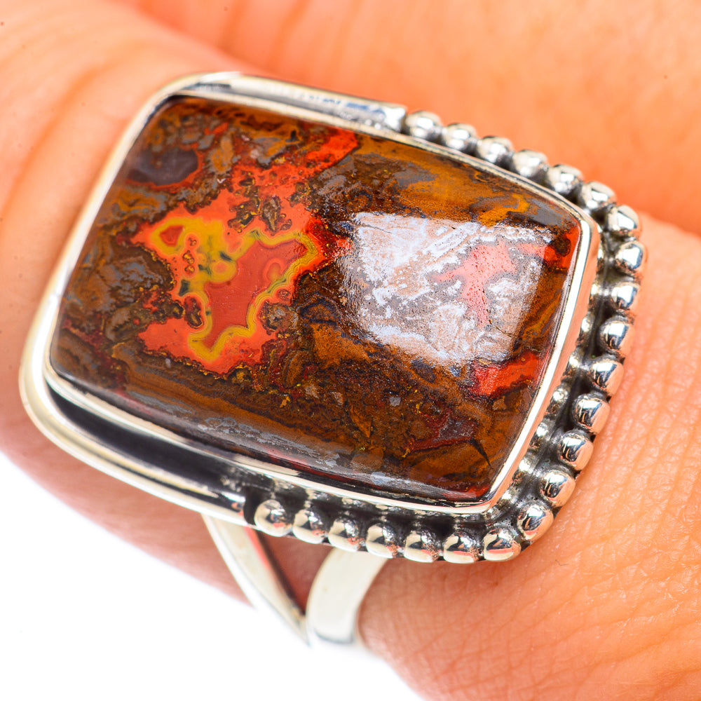 Moroccan Agate Rings handcrafted by Ana Silver Co - RING71054