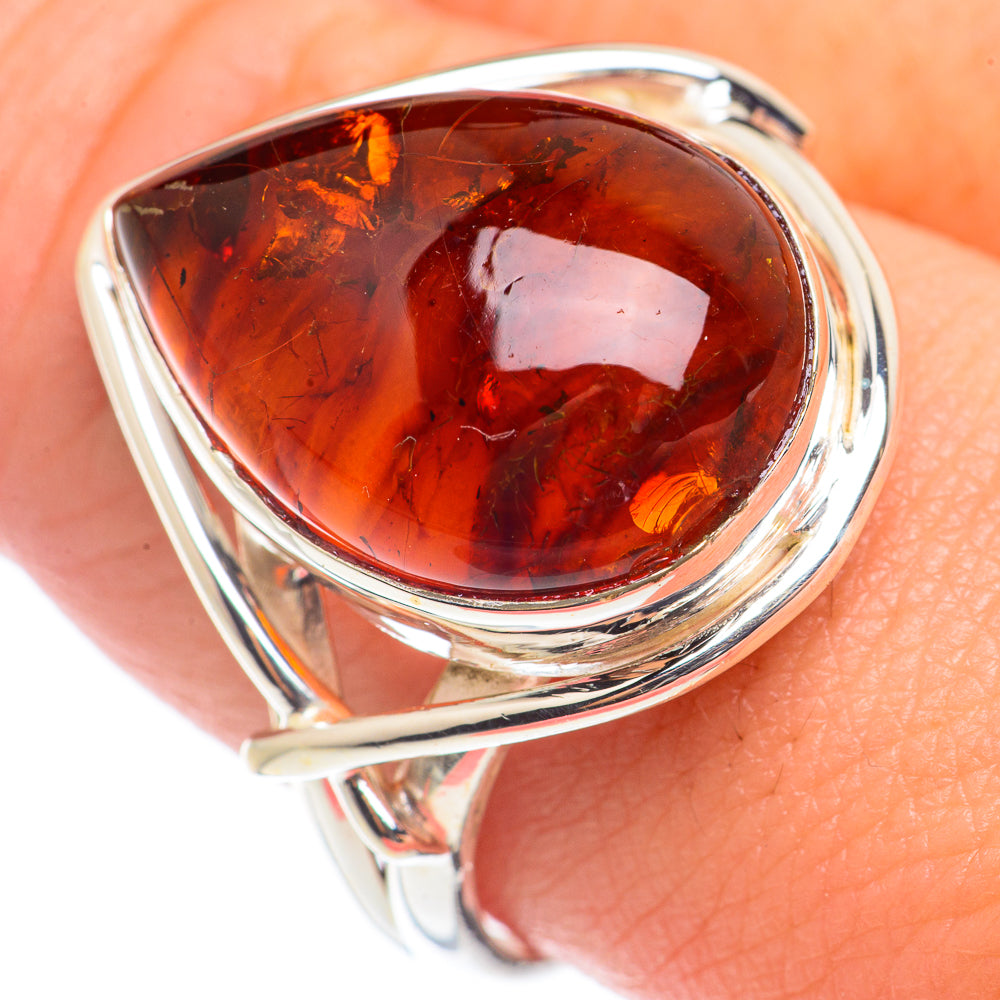 Baltic Amber Rings handcrafted by Ana Silver Co - RING71057