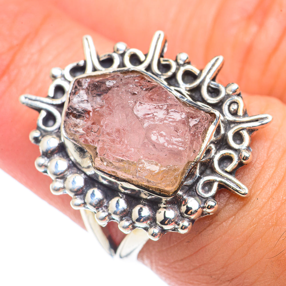 Rose Quartz Rings handcrafted by Ana Silver Co - RING71059