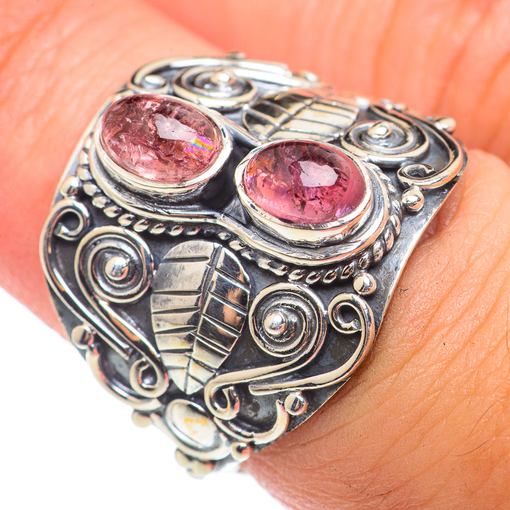 Pink Tourmaline Rings handcrafted by Ana Silver Co - RING71060