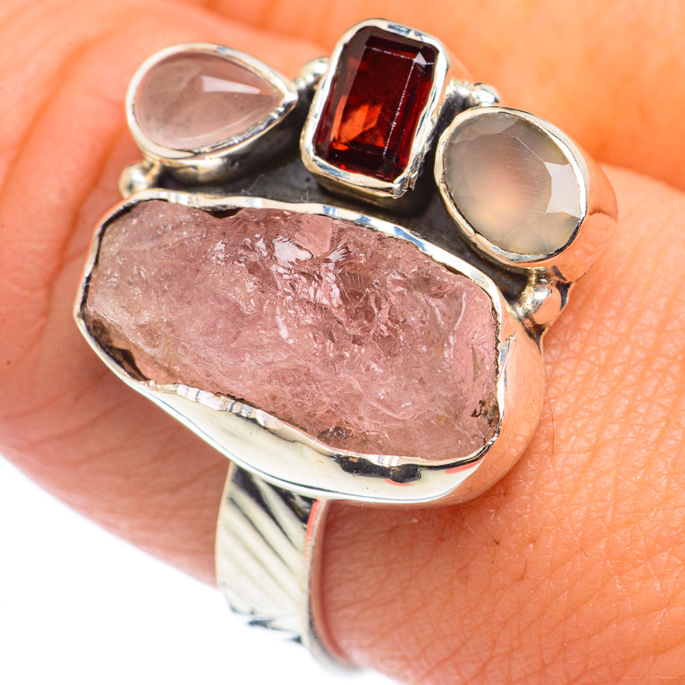 Rose Quartz Rings handcrafted by Ana Silver Co - RING71061