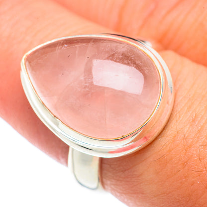 Rose Quartz Rings handcrafted by Ana Silver Co - RING71062