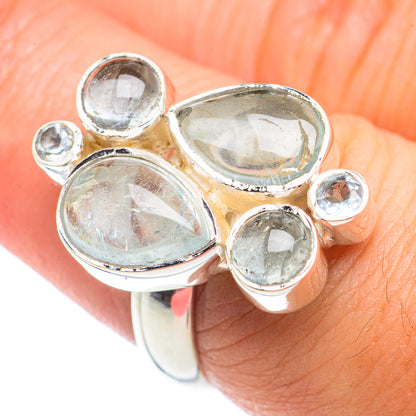 Aquamarine Rings handcrafted by Ana Silver Co - RING71076