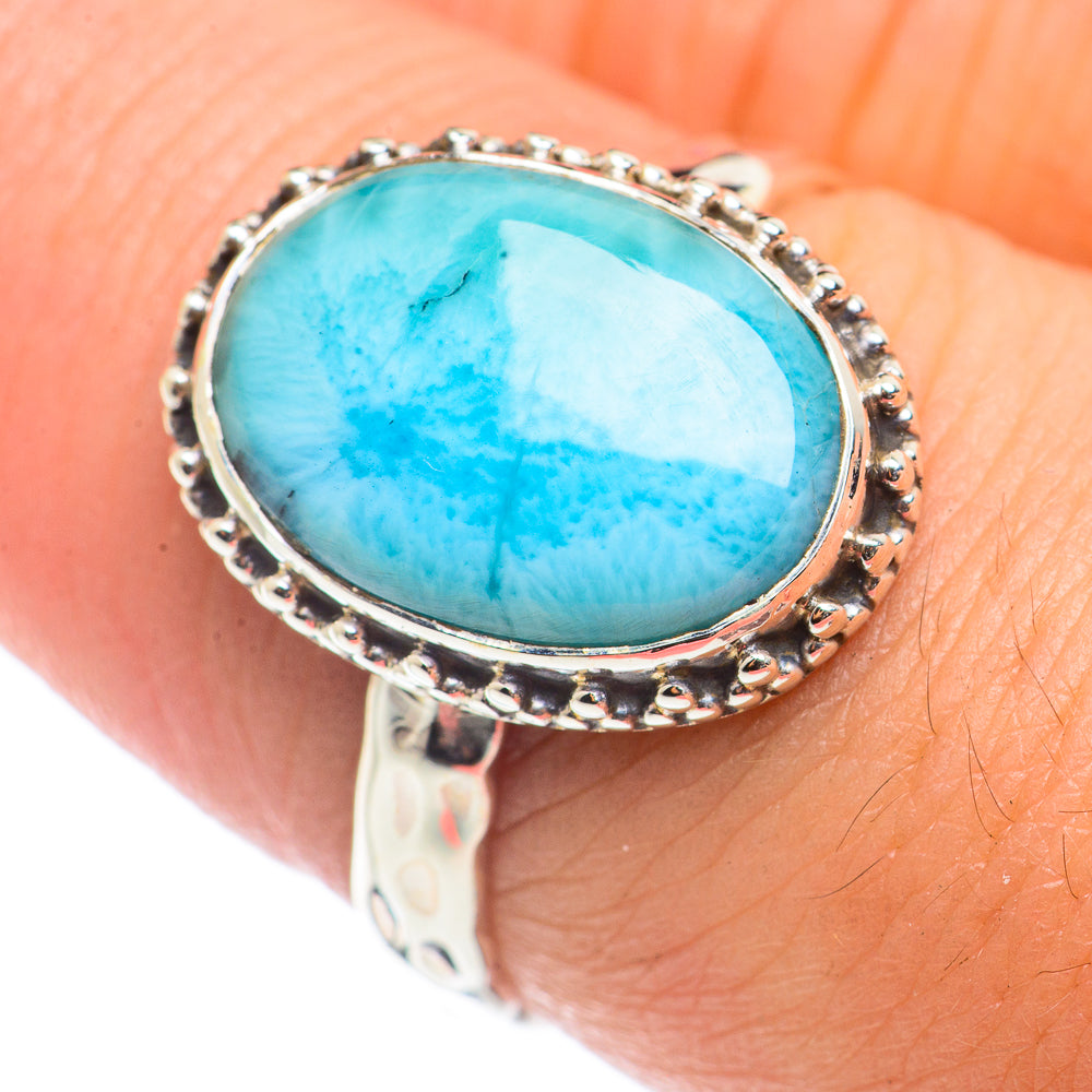 Larimar Rings handcrafted by Ana Silver Co - RING71078