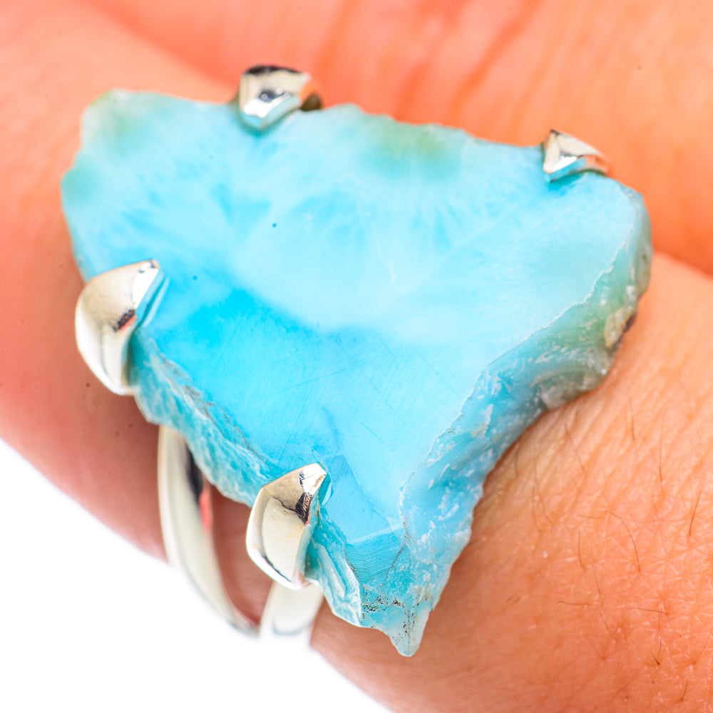 Larimar Rings handcrafted by Ana Silver Co - RING71079