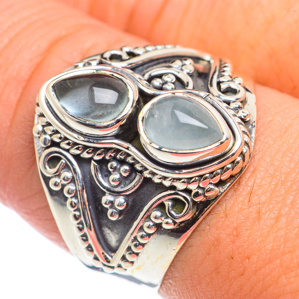 Aquamarine Rings handcrafted by Ana Silver Co - RING71080