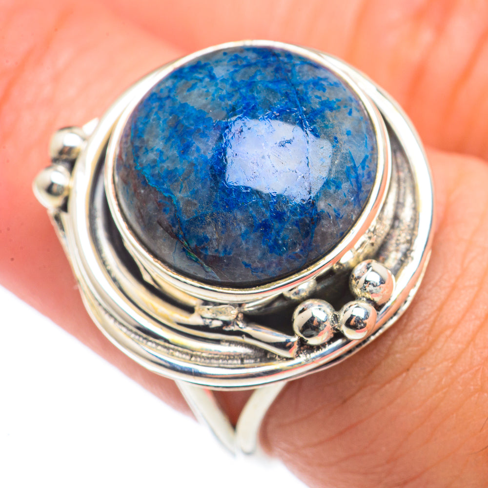 Chrysocolla In Quartz Rings handcrafted by Ana Silver Co - RING71082