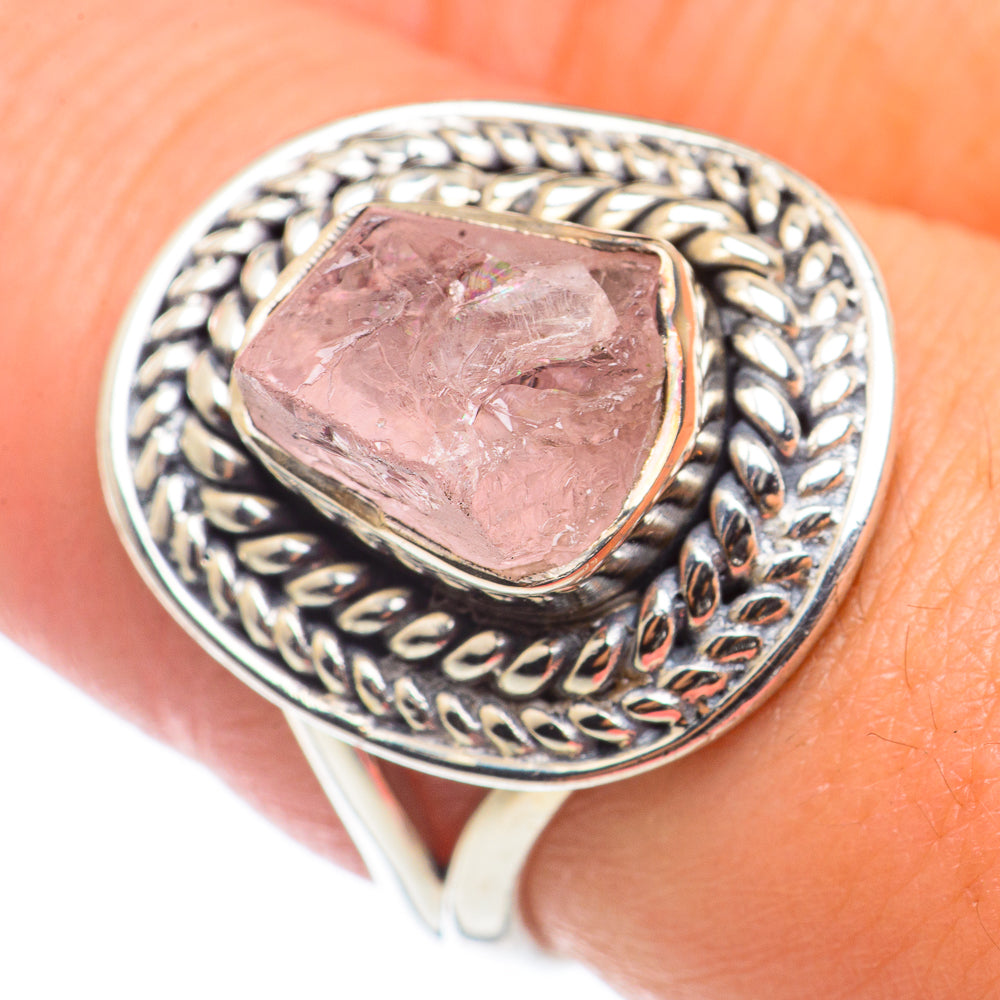 Rose Quartz Rings handcrafted by Ana Silver Co - RING71094